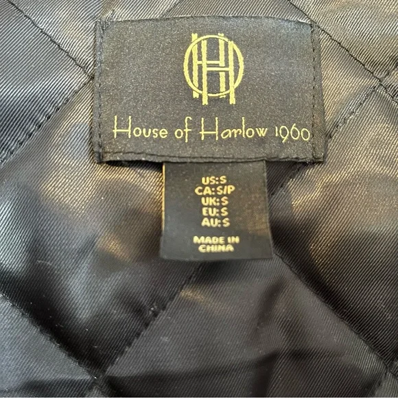 House of Harlow | Boho Western | Fringe Plaid Oversized Jacket – Size Small - Picture 7 of 7